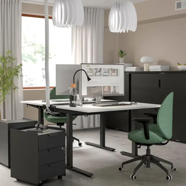 Masă de birou Ikea Mittzon PAL/ White photo 2