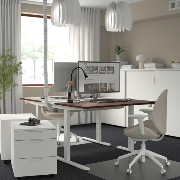 Офисный стол Ikea Mittzon ДСП/ Коричневый photo 3