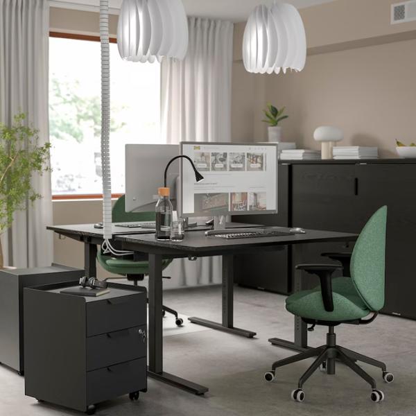 Masă de birou Ikea Mittzon PAL/ Black photo 3