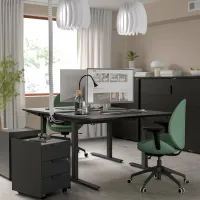 Офисный стол Ikea Mittzon ДСП/ Черный photo 3