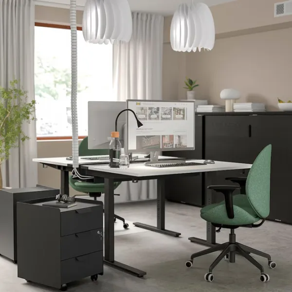 Masă de birou Ikea Mittzon PAL/ White photo 2