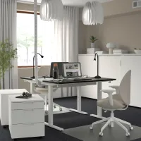 Офисный стол Ikea Mittzon ДСП/ Черный photo 2