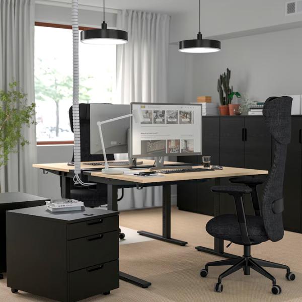 Masă de birou Ikea Mittzon PAL/ Stejar Sonoma photo 3 Masă de birou Ikea Mittzon PAL/ Stejar Sonoma photo 3