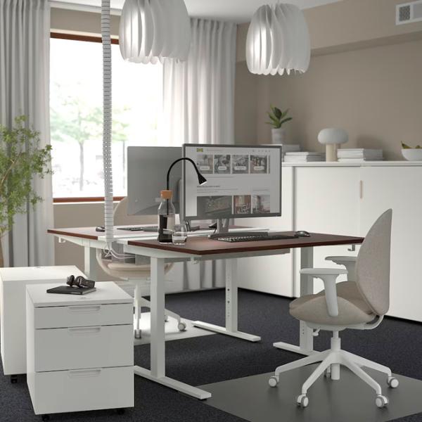 Masă de birou Ikea Mittzon PAL/ Brown photo 2