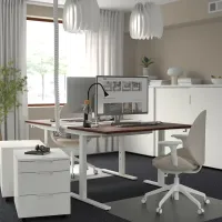 Офисный стол Ikea Mittzon ДСП/ Коричневый photo 2