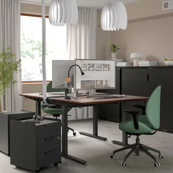 Офисный стол Ikea Mittzon ДСП/ Коричневый photo 2