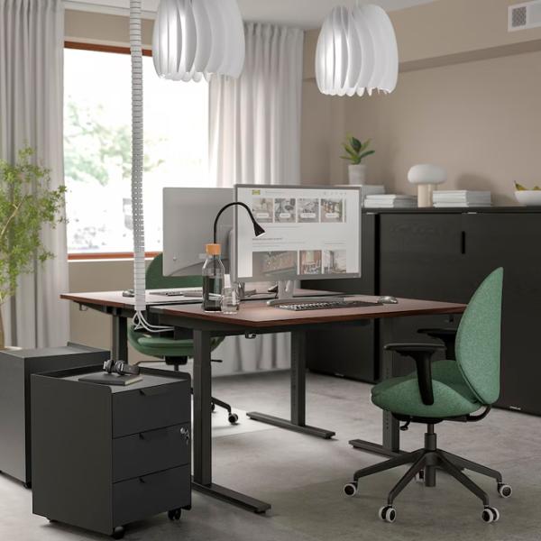 Офисный стол Ikea Mittzon ДСП/ Коричневый photo 2