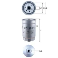 Filtru combustibil Mahle KC 101/1 80 mm photo 5