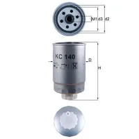 Filtru combustibil Mahle KC 140 70 mm photo 4