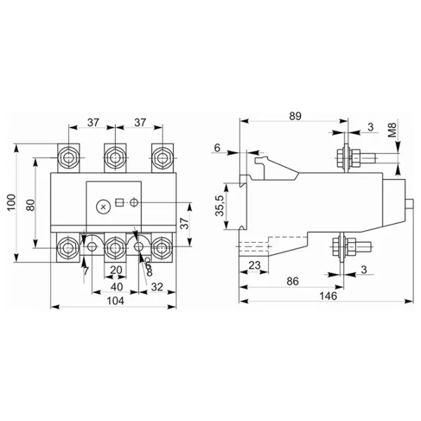 Releu electrotermic IEK РТИ-5370 660 V / 0 - 400 Hz photo 2
