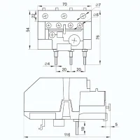 Releu electrotermic IEK РТИ-3365 600 V / 0 - 400 Hz photo 2