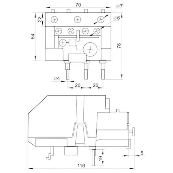 Releu electrotermic IEK РТИ-3363 600 V / 0 - 400 Hz photo 2