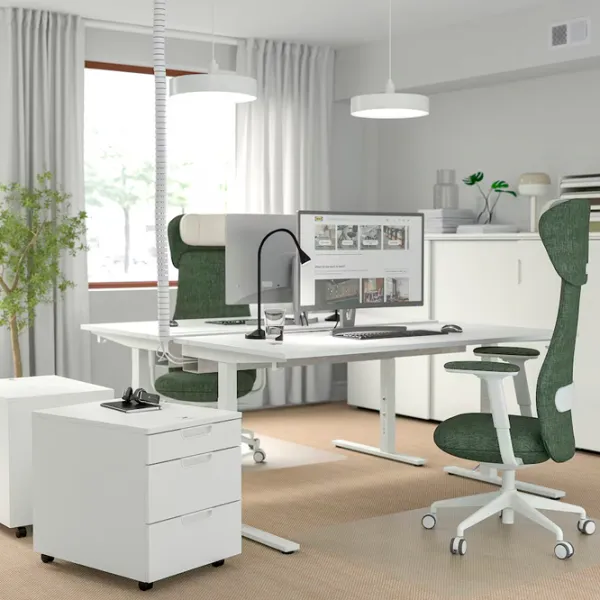 Masă de birou Ikea Mittzon PAL/ White photo 4