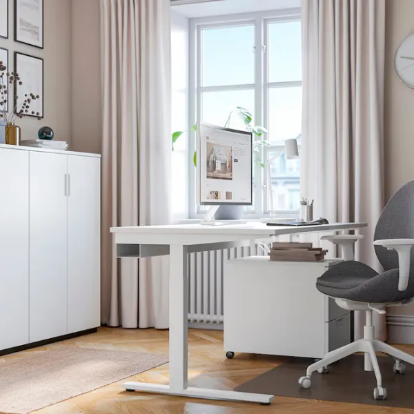 Masă de birou Ikea Mittzon PAL/ White photo 5