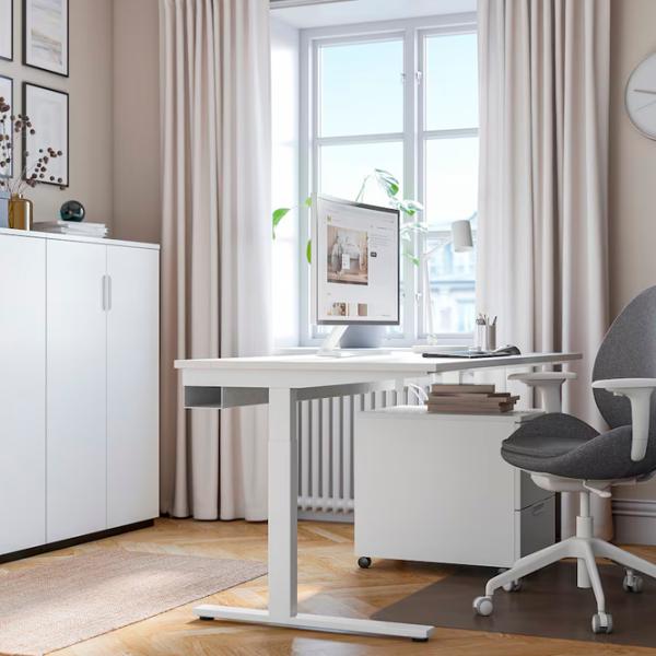 Masă de birou Ikea Mittzon PAL/ White photo 5