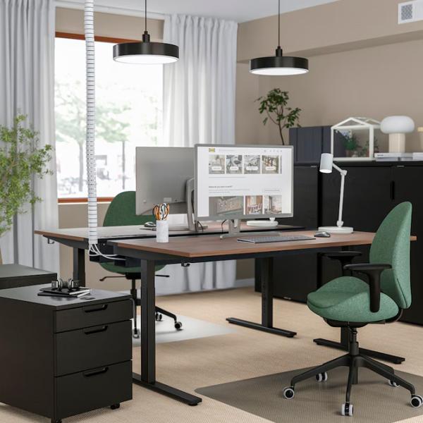 Masă de birou Ikea Mittzon PAL/ Brown photo 2