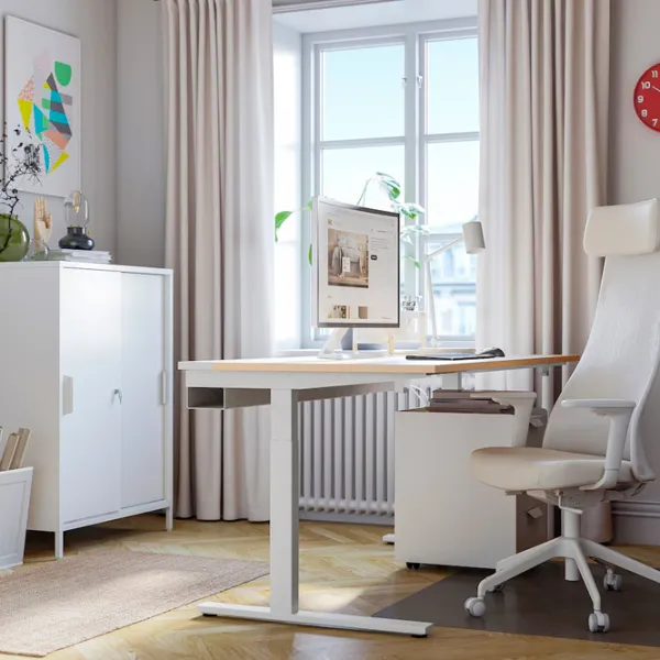 Masă de birou Ikea Mittzon PAL/ Stejar Sonoma photo 6