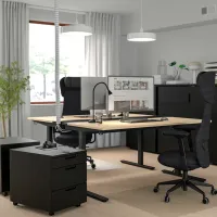 Офисный стол Ikea Mittzon ДСП/ Дуб Сонома photo 2