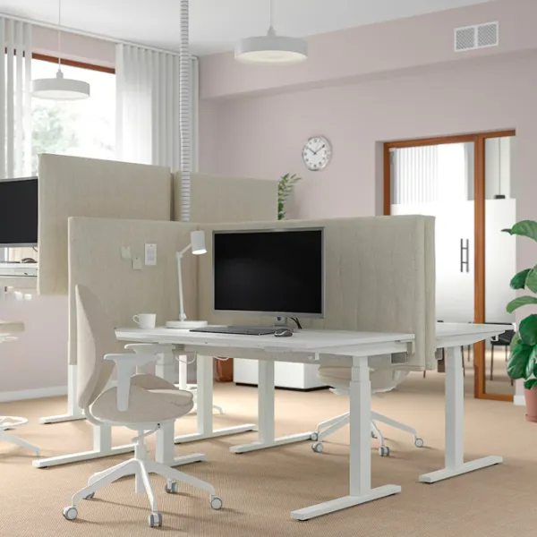 Masă de birou Ikea Mittzon PAL/ White photo 5