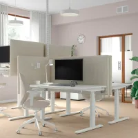 Masă de birou Ikea Mittzon PAL/ White photo 5