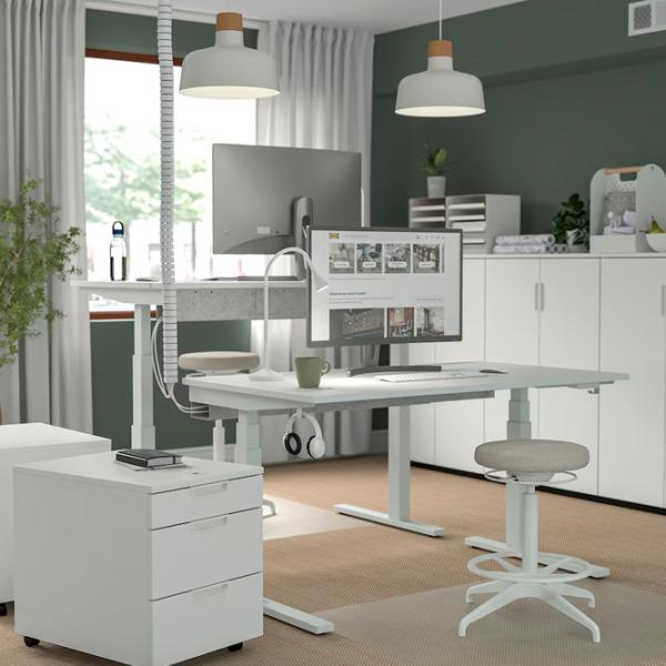 Masă de birou Ikea Mittzon PAL/ White photo 6