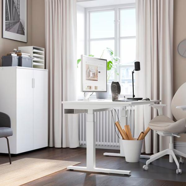 Masă de birou Ikea Mittzon PAL/ White photo 7