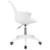 Scaun de birou Jumi Inez Plastic/ White photo 3