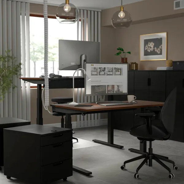 Masă de birou Ikea Mittzon PAL/ Brown photo 3