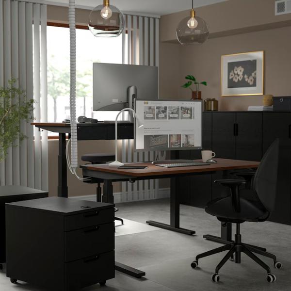 Masă de birou Ikea Mittzon PAL/ Brown photo 3