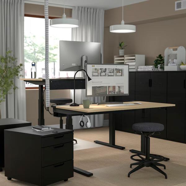 Офисный стол Ikea Mittzon ДСП/ Дуб Сонома photo 3 Офисный стол Ikea Mittzon ДСП/ Дуб Сонома photo 3