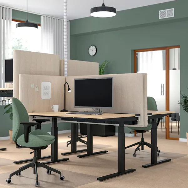 Офисный стол Ikea Mittzon ДСП/ Дуб Сонома photo 4 Офисный стол Ikea Mittzon ДСП/ Дуб Сонома photo 4