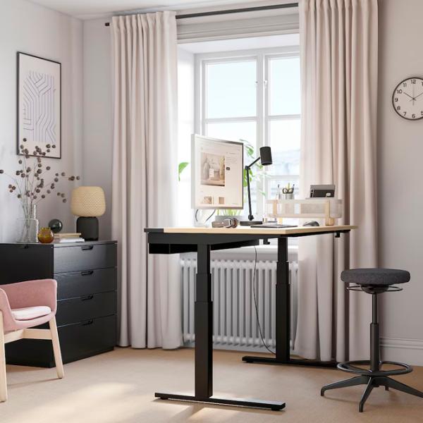 Офисный стол Ikea Mittzon ДСП/ Дуб Сонома photo 5 Офисный стол Ikea Mittzon ДСП/ Дуб Сонома photo 5
