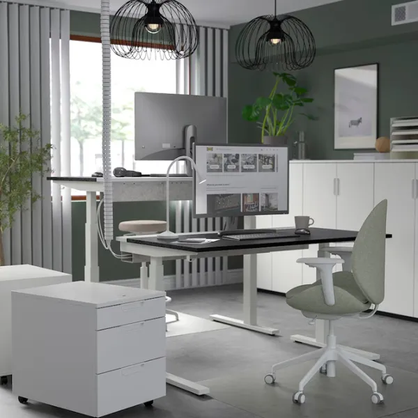 Masă de birou Ikea Mittzon PAL/ Black photo 3