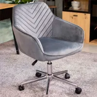 Scaun de birou Jumi Napoli Textil/ Gray photo 6