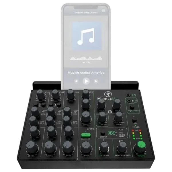 Миксер Mackie MobileMix активный / 20 Гц - 30 кГц / Черный photo 7