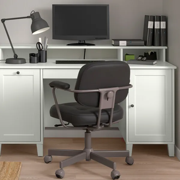 Masă de birou Ikea Idanas PAL/ White photo 2