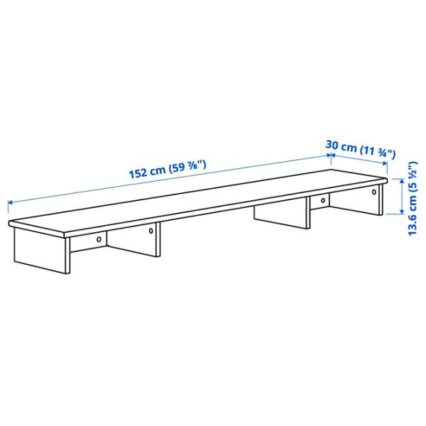 Masă de birou Ikea Idanas PAL/ White photo 4
