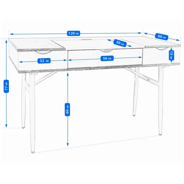 Офисный стол Jumi CM-305281 МДФ/ Бежевый photo 3 Офисный стол Jumi CM-305281 МДФ/ Бежевый photo 3