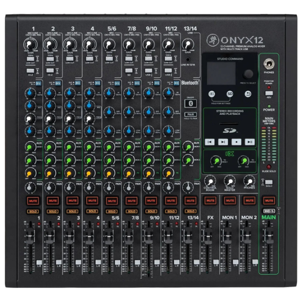 Mixer Mackie Onyx12 activ / 20 Hz - 30 kHz / Black photo 2