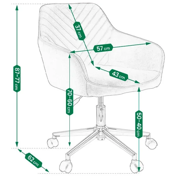Офисный стул Jumi Napoli Textil/ Черный  photo 6 Офисный стул Jumi Napoli Textil/ Черный  photo 6