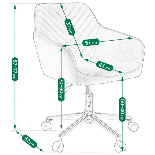 Офисный стул Jumi Napoli Textil/ Черный  photo 6 Офисный стул Jumi Napoli Textil/ Черный  photo 6