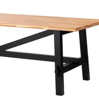 Садовый стол Ikea Skogsta Прямоугольный / Черный Коричневый photo 2