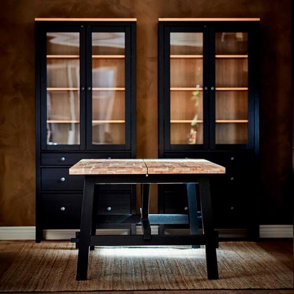 Masă de grădină Ikea Skogsta Dreptunghiular / Black Brown photo 3
