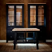 Садовый стол Ikea Skogsta Прямоугольный / Черный Коричневый photo 3