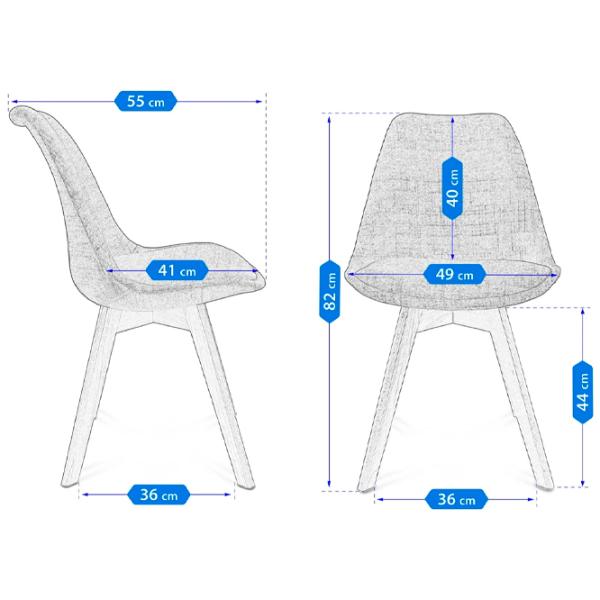 Офисный стул Jumi Alta Ткань/ Коричневый Wood photo 9 Офисный стул Jumi Alta Ткань/ Коричневый Wood photo 9