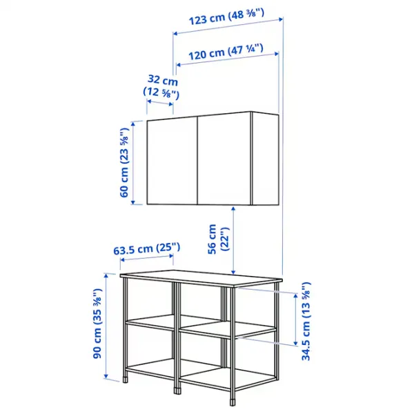 Dulap de bucătărie Ikea Enhet White / PAL photo 5 Dulap de bucătărie Ikea Enhet White / PAL photo 5