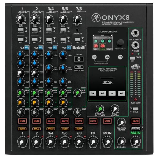 Mixer Mackie ONYX8 activ / 20 Hz - 20 kHz / Black photo 2