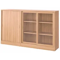 Kухонный шкаф Ikea Tonstad Дуб Сонома / Стекло