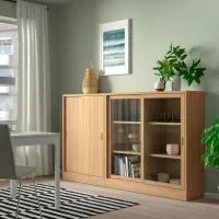 Dulap de bucătărie Ikea Tonstad Somona Oak / Sticlă photo 2
