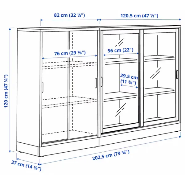Kухонный шкаф Ikea Tonstad Дуб Сонома / Стекло photo 5 Kухонный шкаф Ikea Tonstad Дуб Сонома / Стекло photo 5